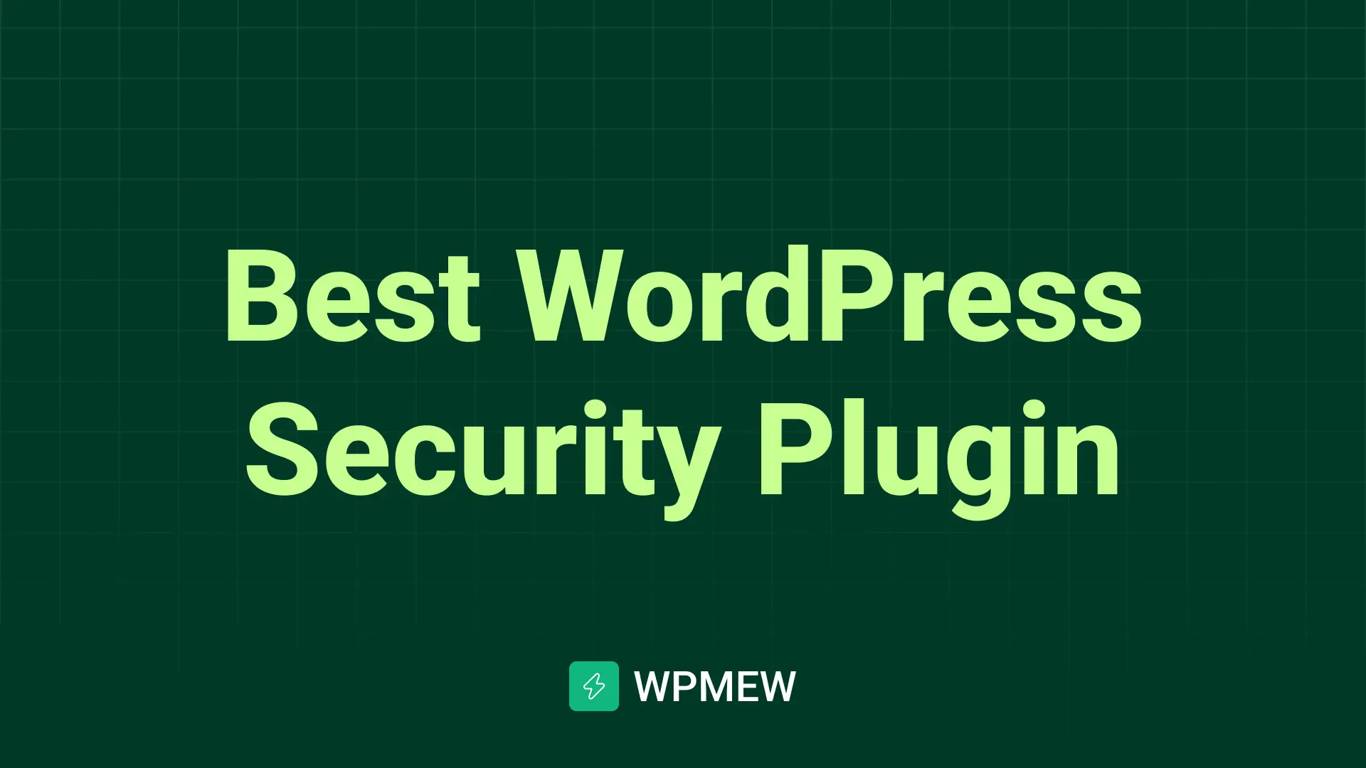 Best WordPress Security Plugin